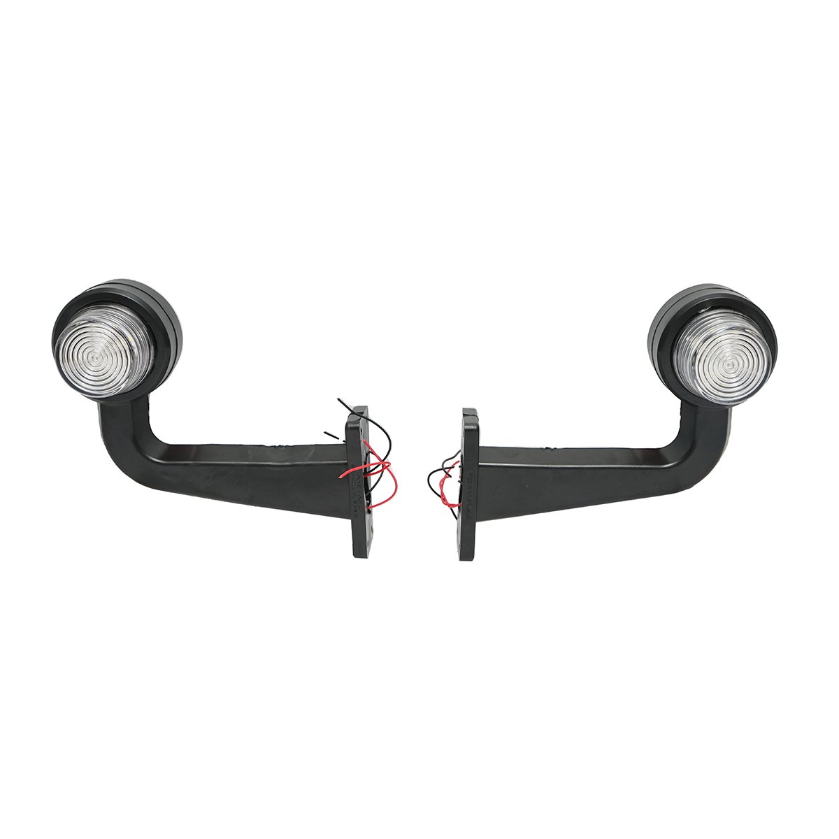 Set lampi laterale gabarit LED cu brat 12-24V, rosu-alb FR0157 Breckner Germany